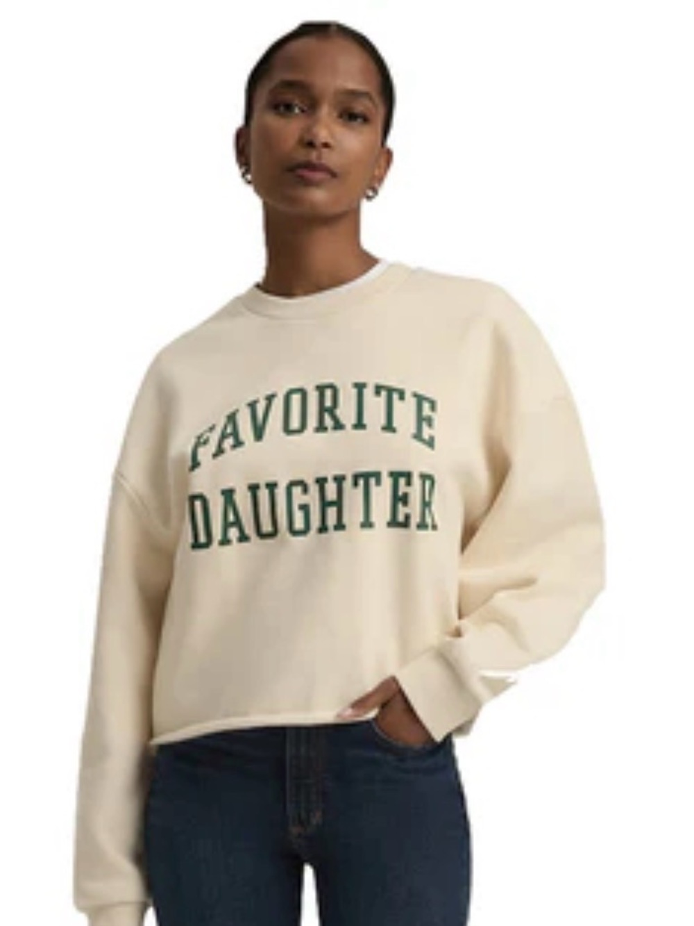 Favorite Daughter - THE CROPPED COLLEGIATE SWEATSHIRT